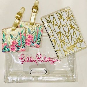 Lilly Pulitzer Luggage Tags and Passport Cover set